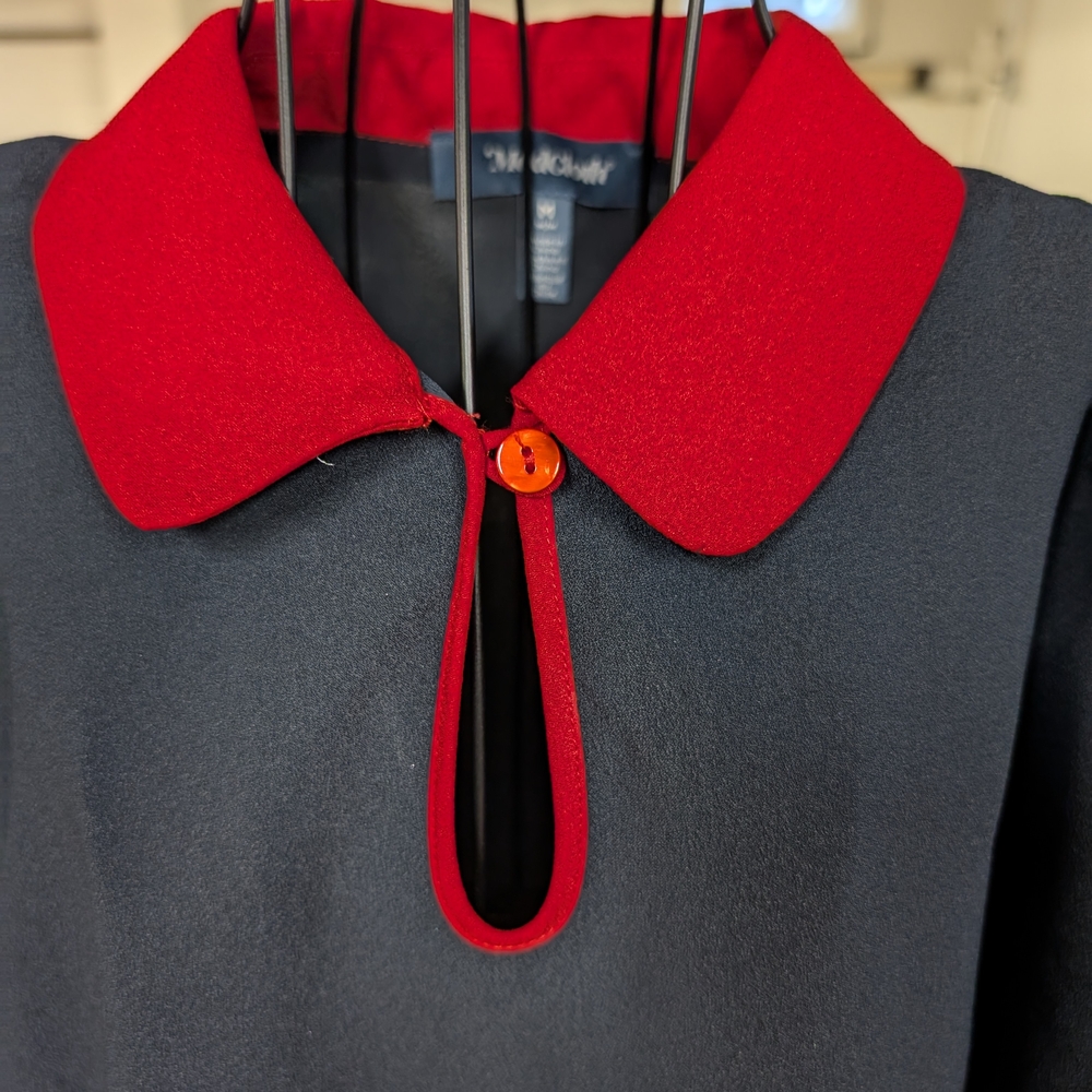 Modcloth Black Top with Red Accent - Picture 7 of 8